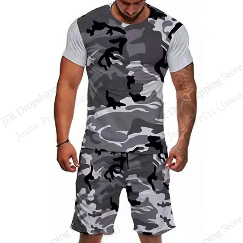 Men's Set T-shirt Camo Camoufl - Camo Pattern Set avis et prix