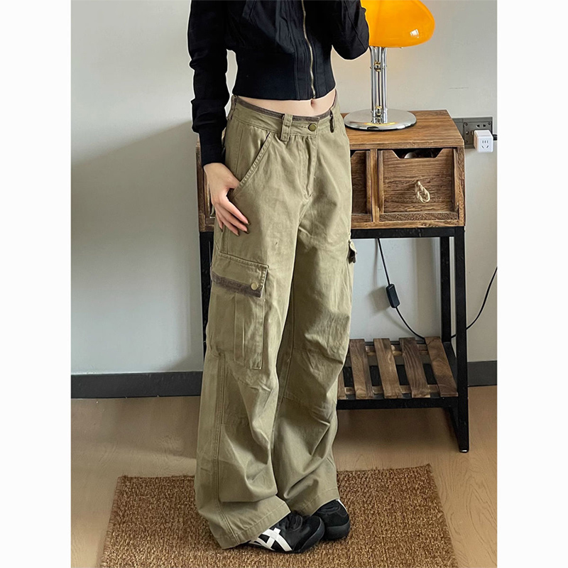 New Baggy Khaki Cargo Pants Wo - Japanese Street Fashion Female avis et prix
