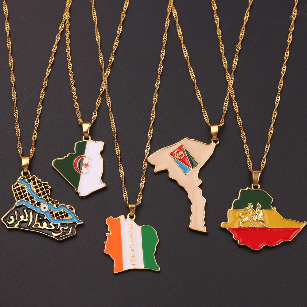 Fashion Trend World Map Neckla - Street Fashion Necklace avis et prix