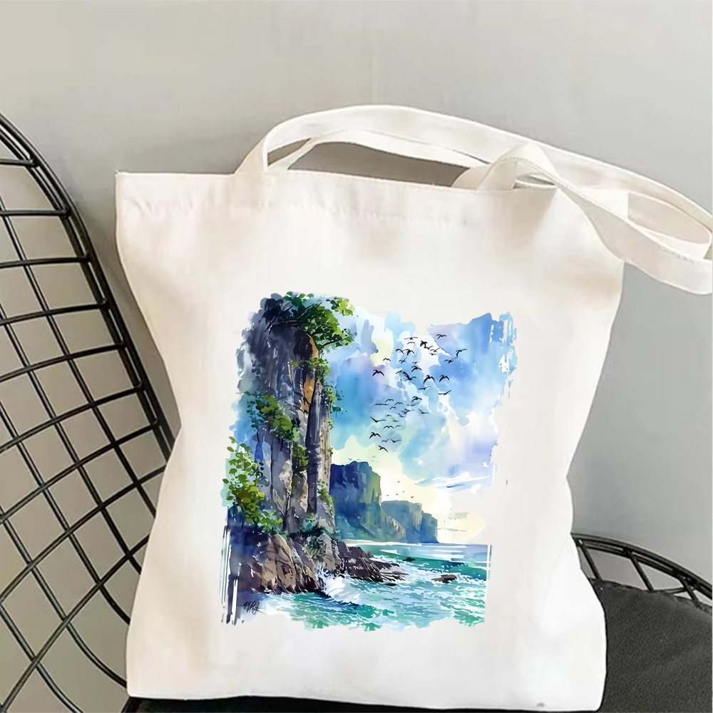 Tropical Beach Canvas Tote Bag - Tote Bag Canvas Print avis et prix