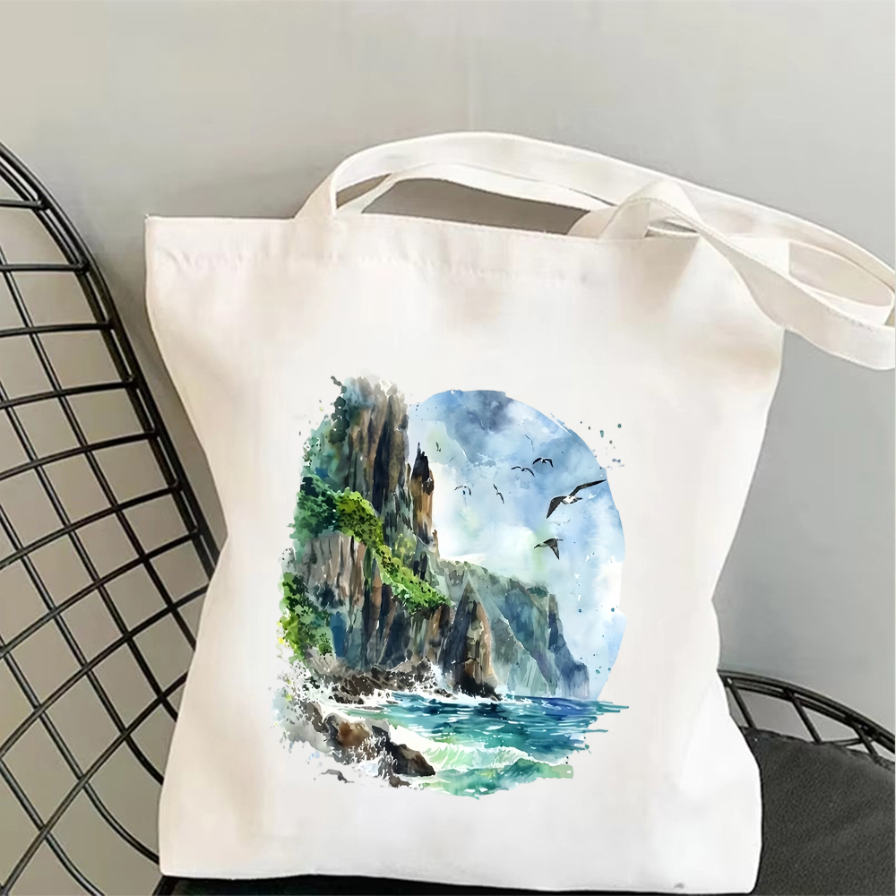 Tropical Beach Canvas Tote Bag - Tote Bag Canvas Print avis et prix