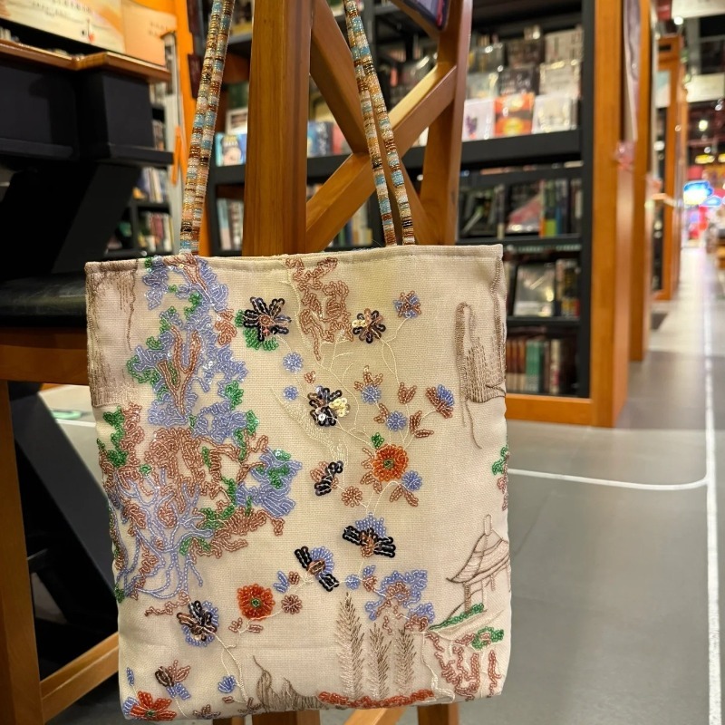 2026 New Chinese Style Embroid - Tote Bag Canvas Print avis et prix