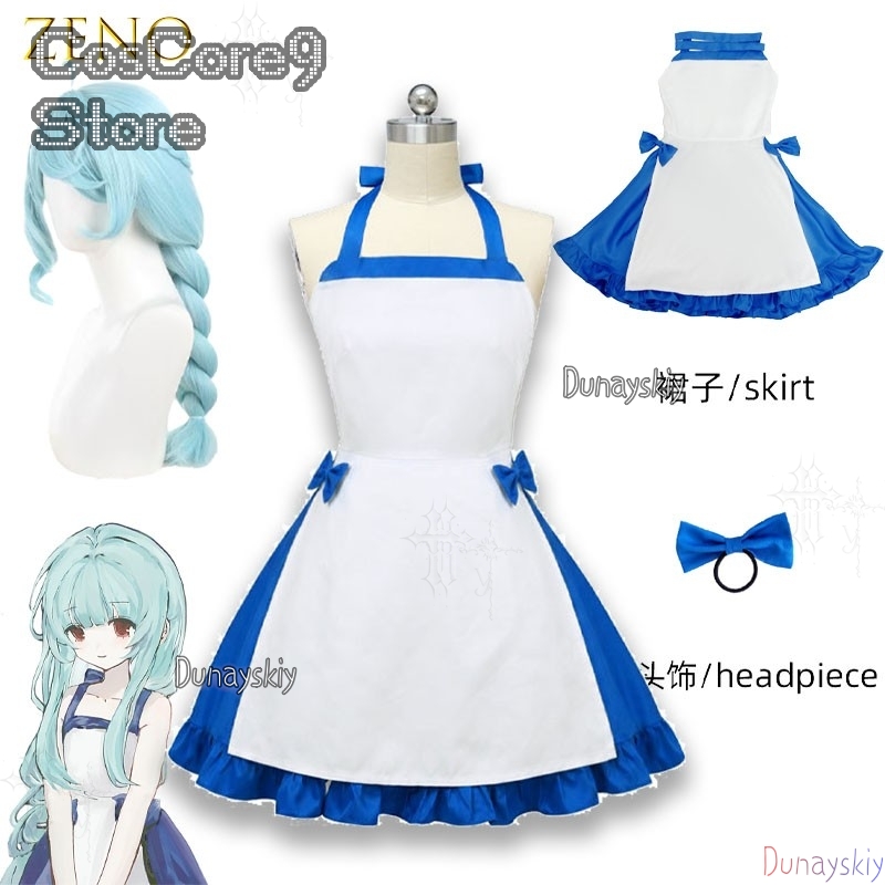 Blue Character Dress Zeno Summ - Japanese Street Fashion Female avis et prix