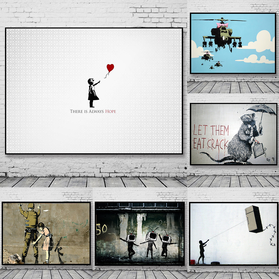 Banksy Abstract Street Graffit - Street Fashion Poster avis et prix