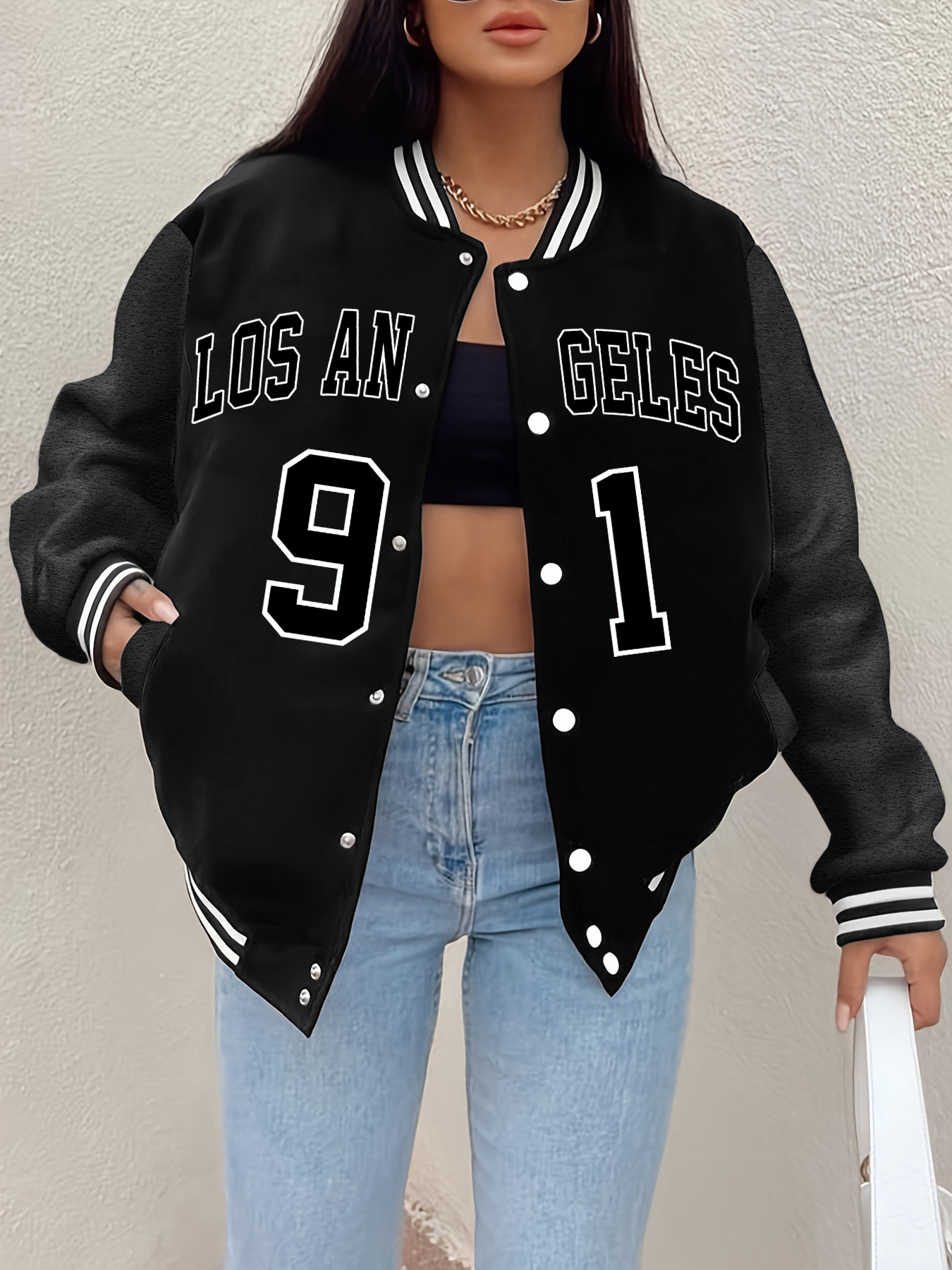 Los Angeles 91 Letter Prints J - Street Fashion Los Angeles avis et prix