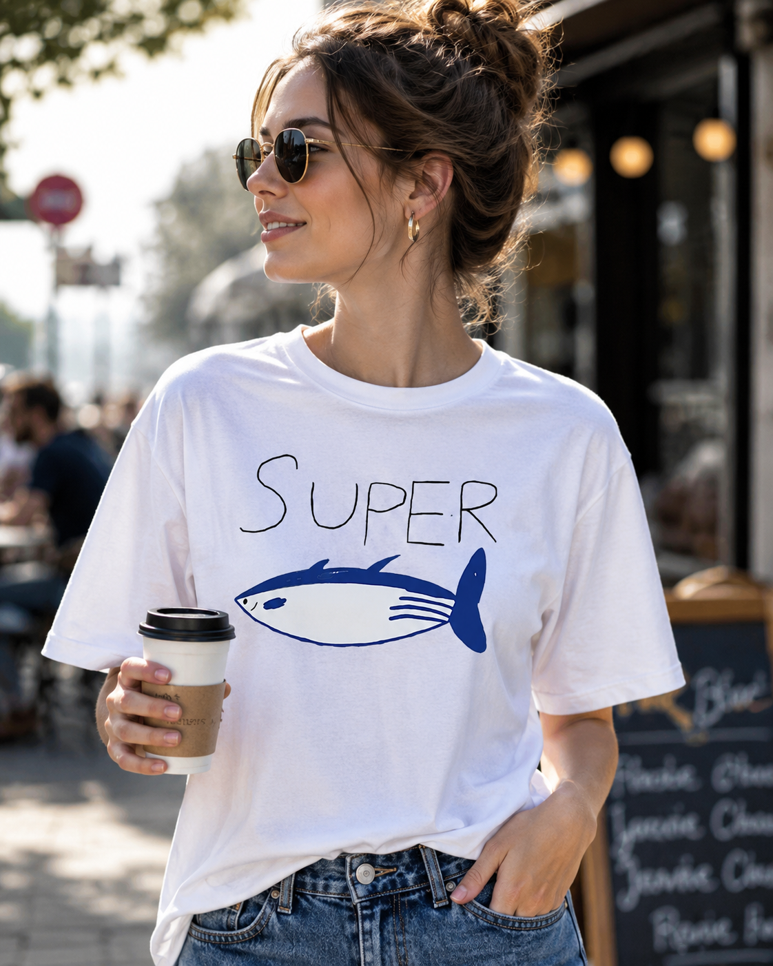 Kpop Korean Jin Super Tuna Fis - Street Fashion Logo avis et prix
