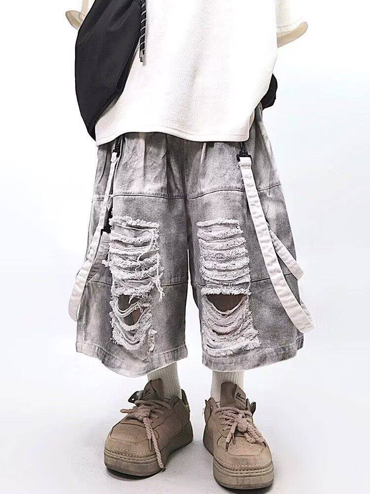 Retro Hip-hop Men's Ripped Jea - Street Fashion Hip Hop avis et prix