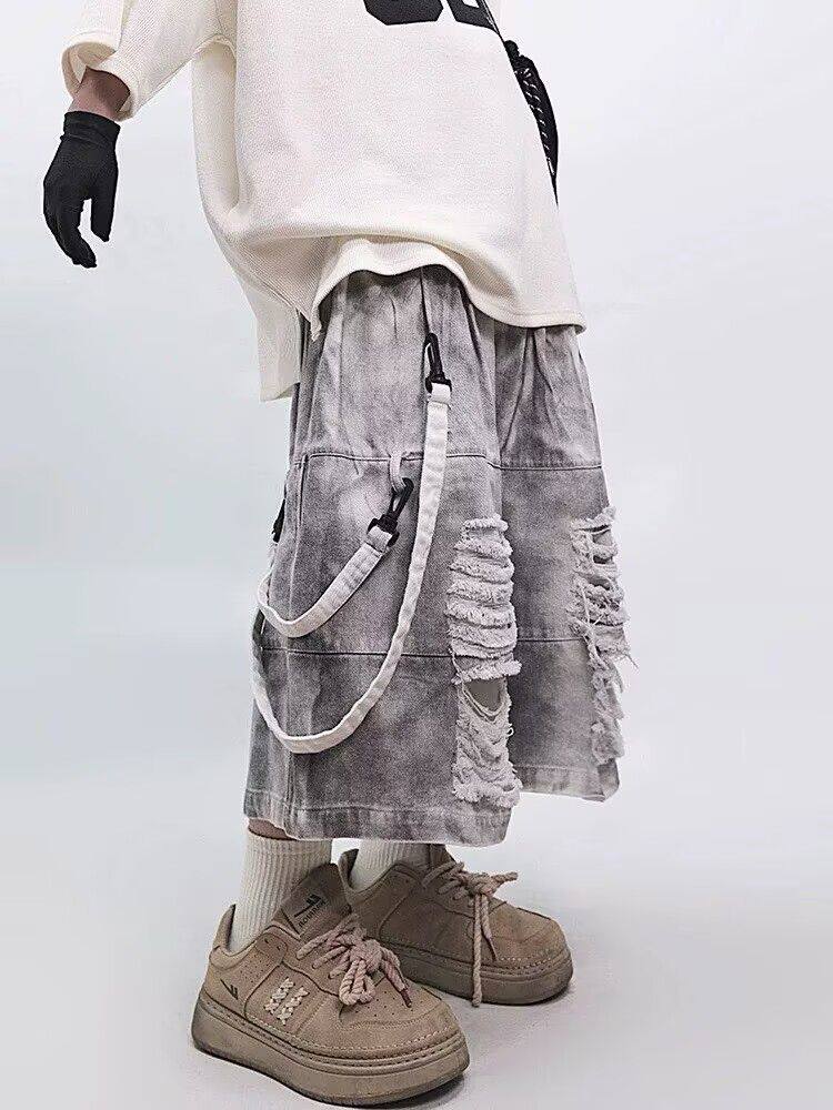 Retro Hip-hop Men's Ripped Jea - Street Fashion Hip Hop avis et prix
