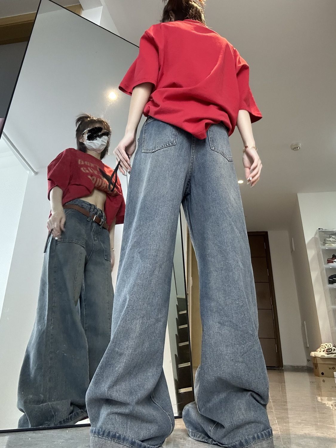 Jeans Woman Denim Trousers Kaw - Japanese Street Fashion Female avis et prix