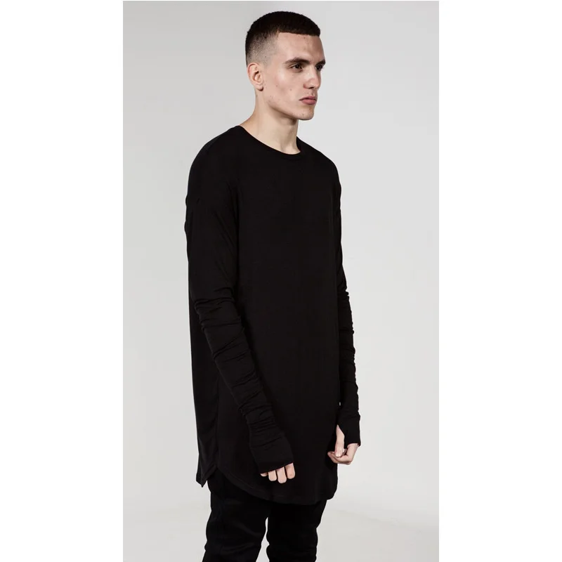 Men Longline Thumb Hole Long S - Longline Tee Oversized avis et prix